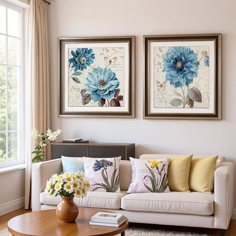 Blumreiche Leinwandkunstwerke