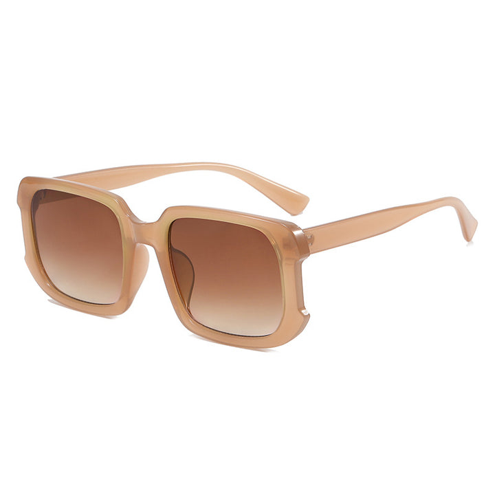 Damen Trendige quadratische Sonnenbrille Karnz