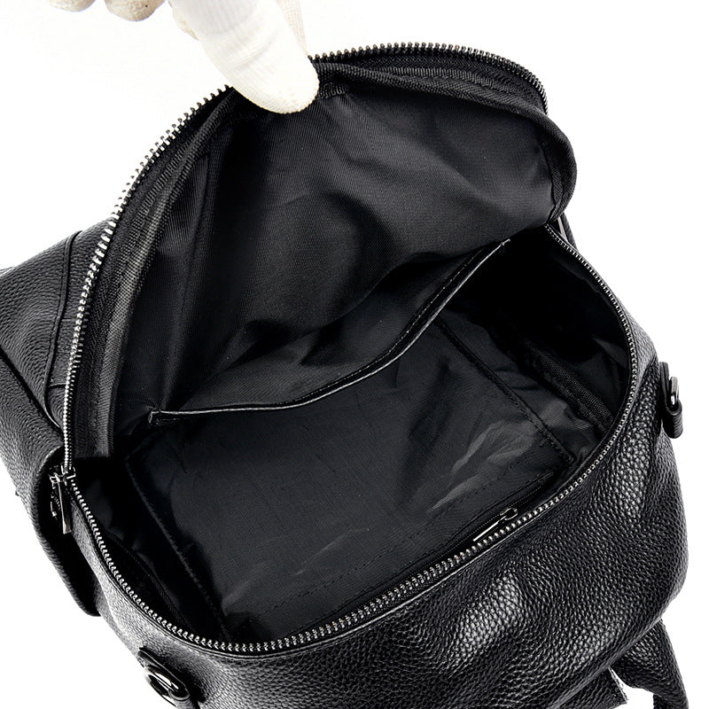 Vintage-inspirierter strukturiertes Leder-Rucksack Karnz