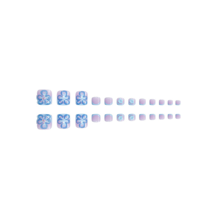 Floral 3D Press-On Nail Art Extensions Karnz