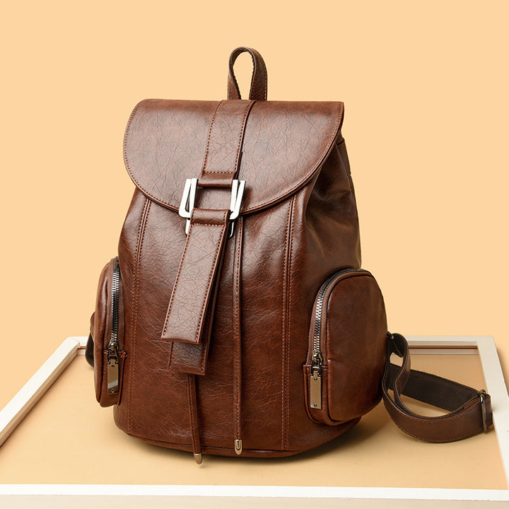 Retro-Chic Vegan Leder Rucksack Karnz