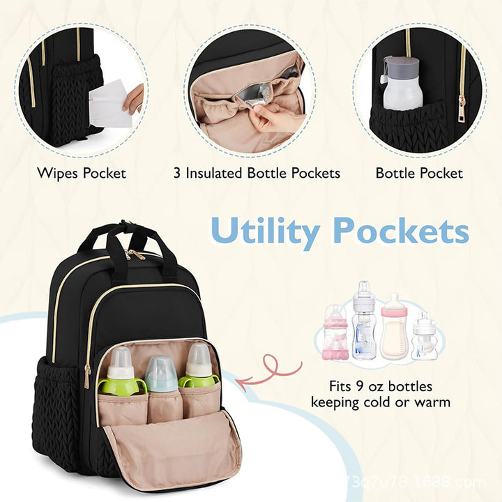 Modischer Rucksack mit Strukturiertem Design und Mehreren Fächern Karnz