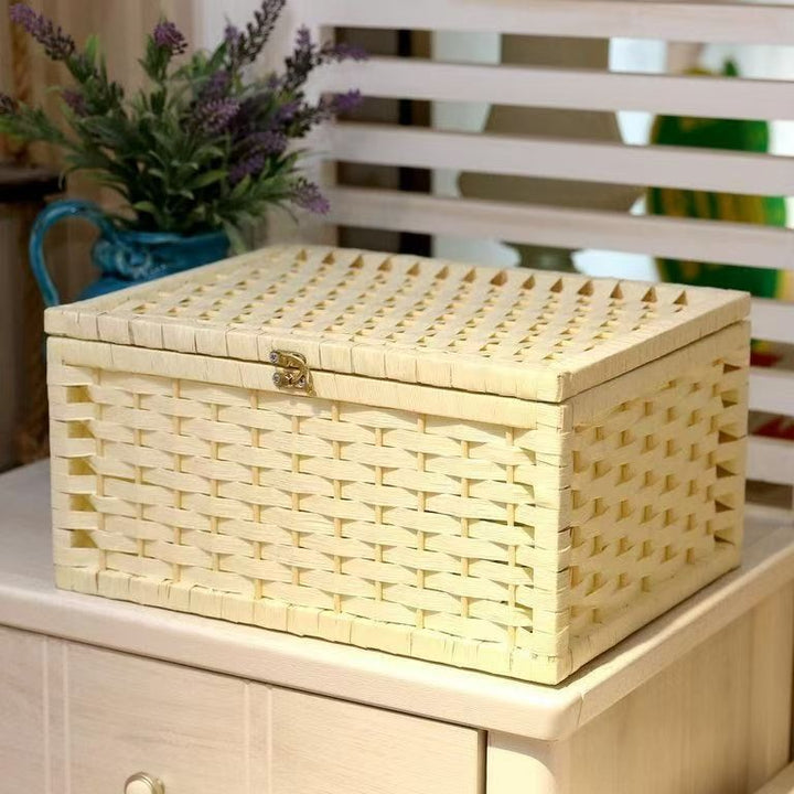 Aufbewahrungskiste Aus Rattan Karnz