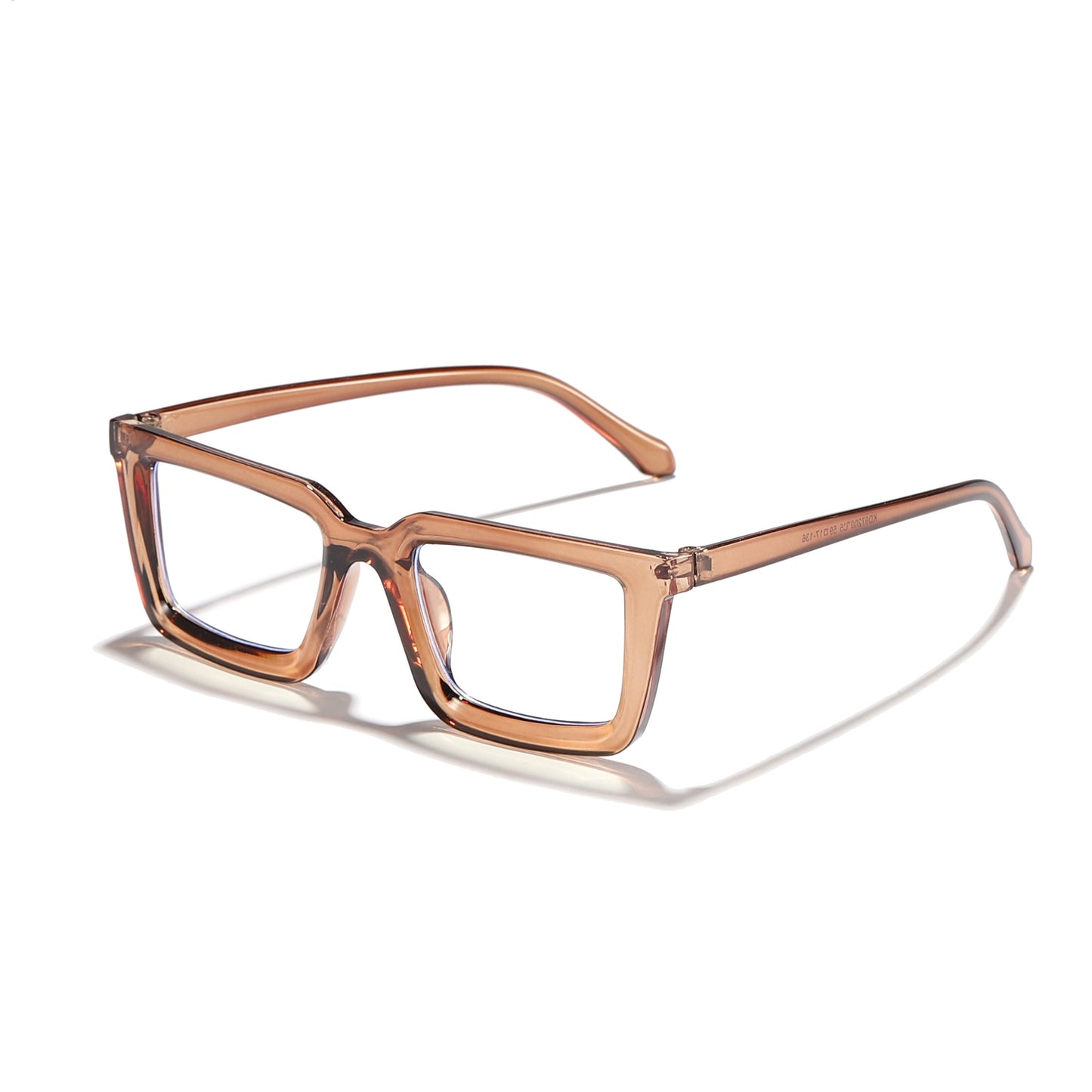 Damen moderne quadratische Sonnenbrille mit verspiegelten Gläsern Karnz