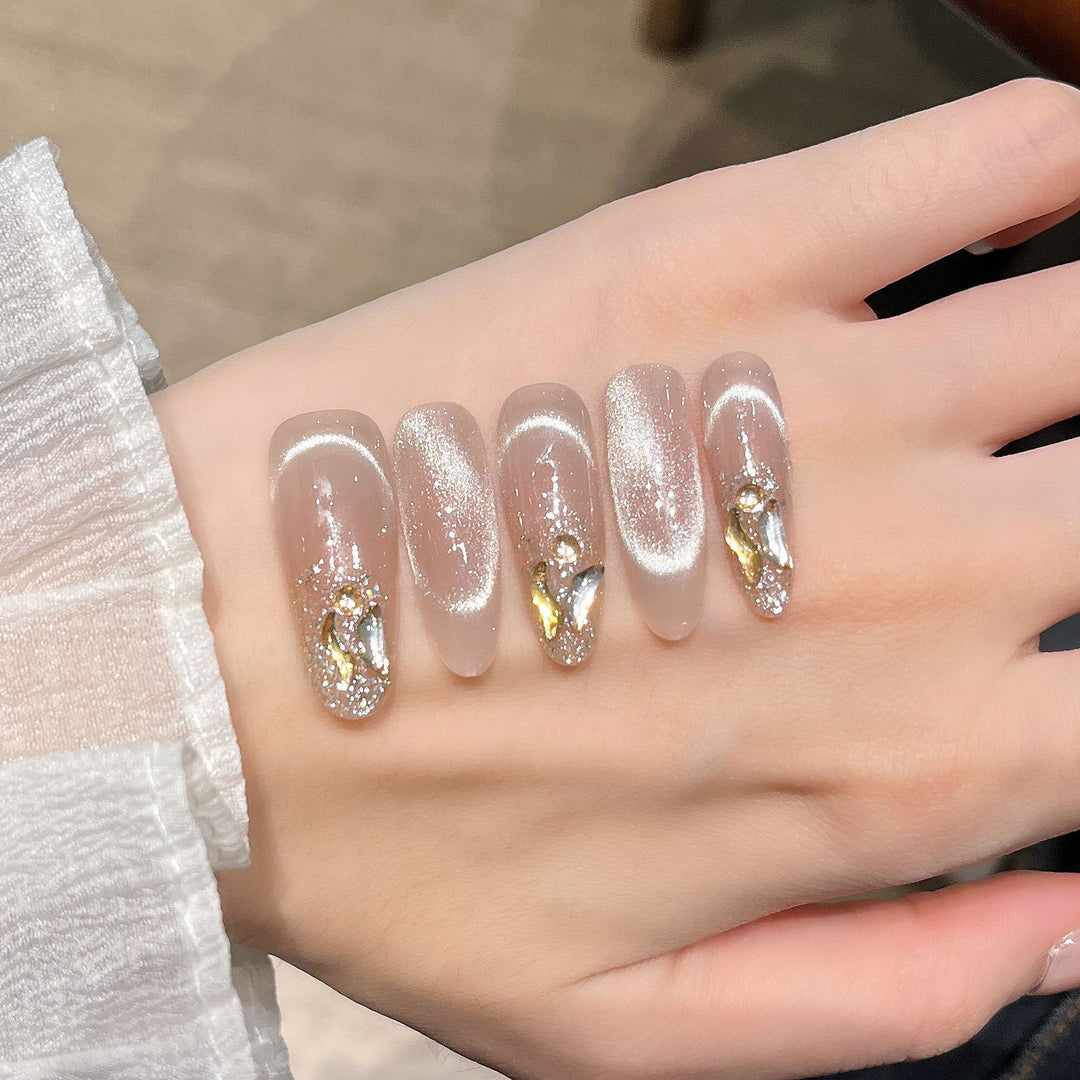 Glitter-Beschichtet Press-On Nagelverlängerungen Karnz