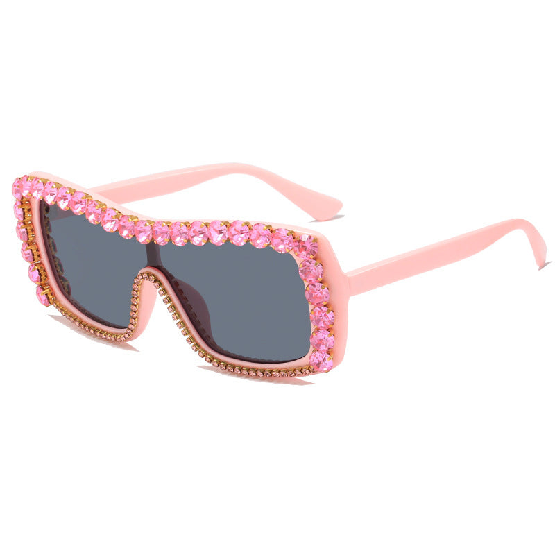 Damen extravagante Sonnenbrille mit funkelnden Akzenten Karnz