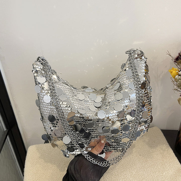 Pailletten-beschichtete Abendhandtasche