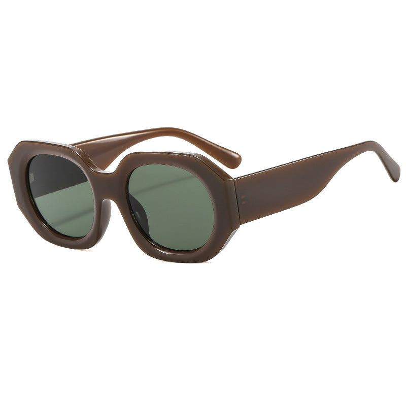 Damen modische Sonnenbrille im eleganten, achteckigen Design Karnz