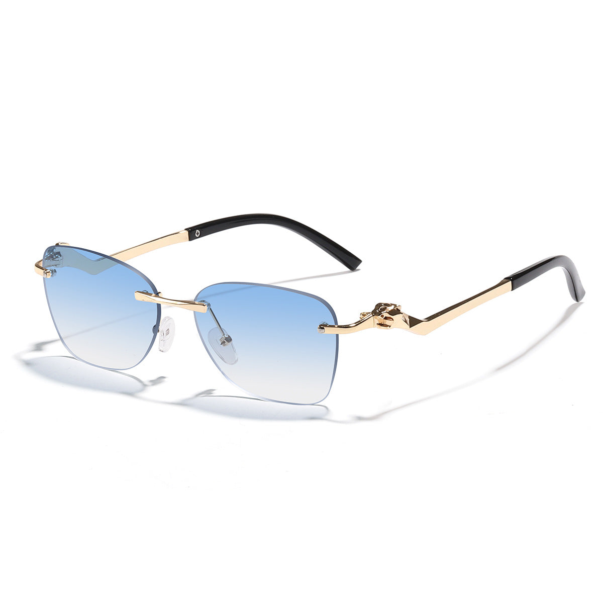 Damen modische Sonnenbrille mit stilvollen geometrischen Akzenten Karnz