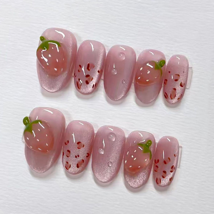 Frucht-Themen Press-On Nagelkunst Set