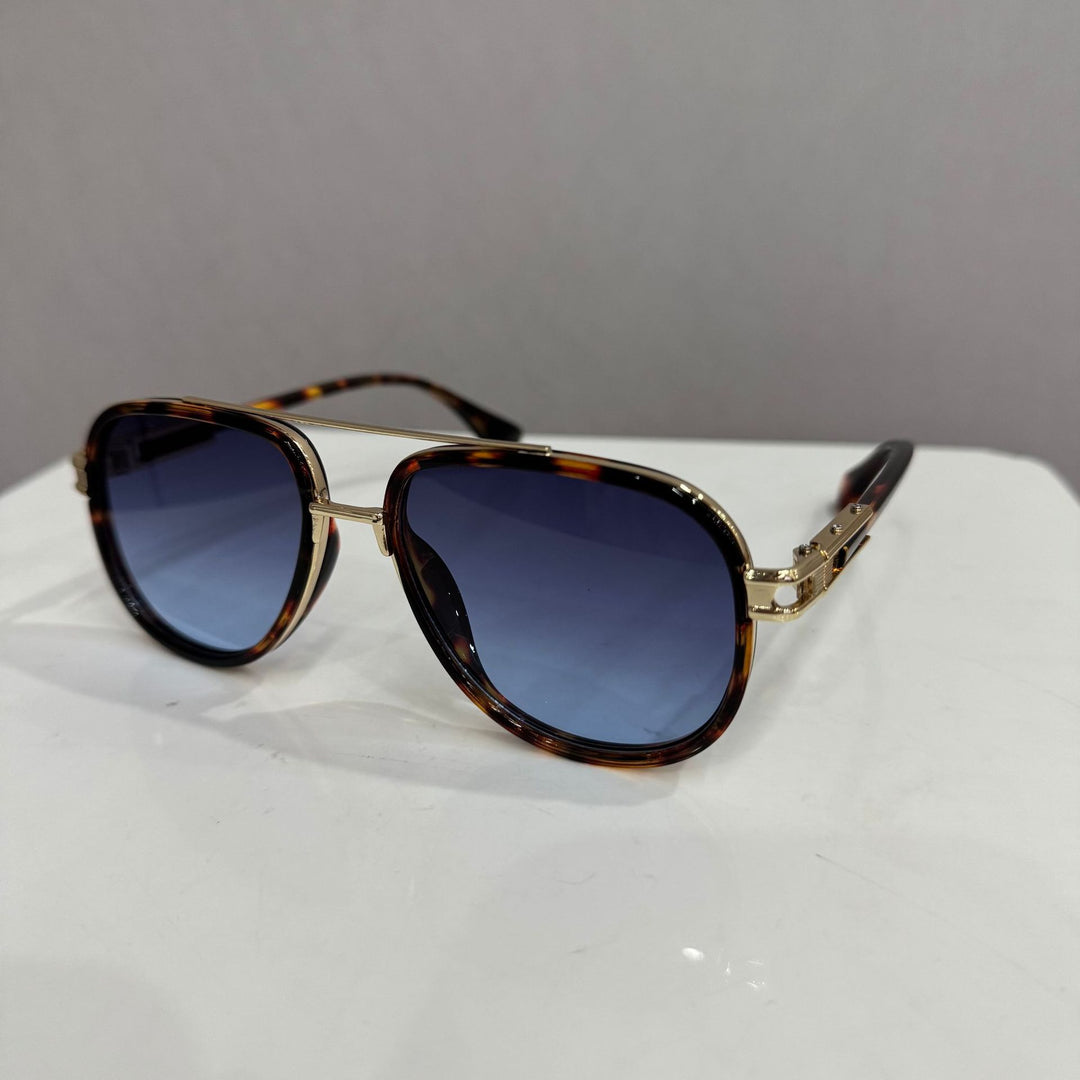 Vintage-inspirierte kräftige geometrische Sonnenbrille Karnz