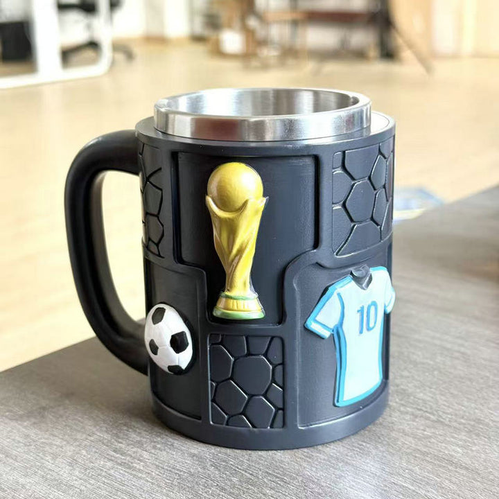 Fußball Motiv Kaffeebecher Karnz