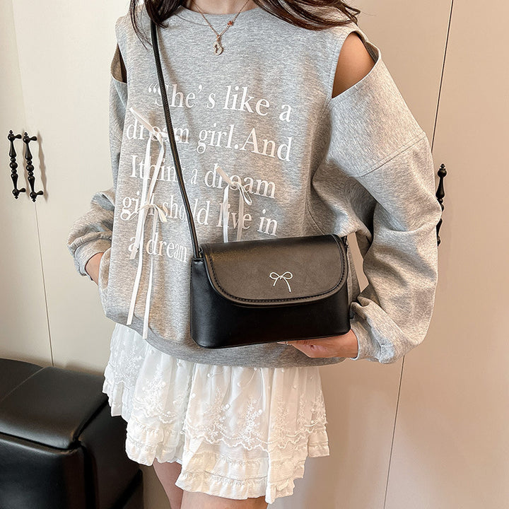 Minimalistische Schleifen-Detail Crossbody-Handtasche Karnz