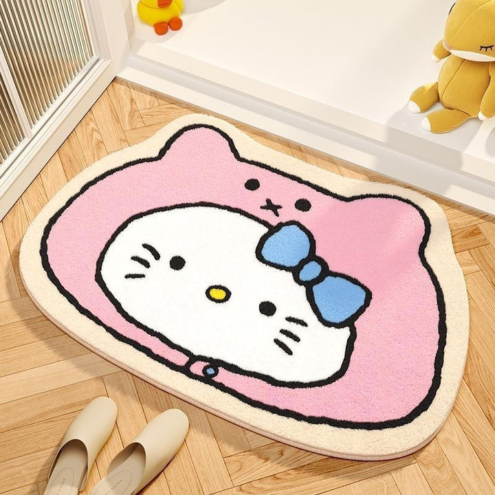 Plüsch Cartoon Katze Badmatte