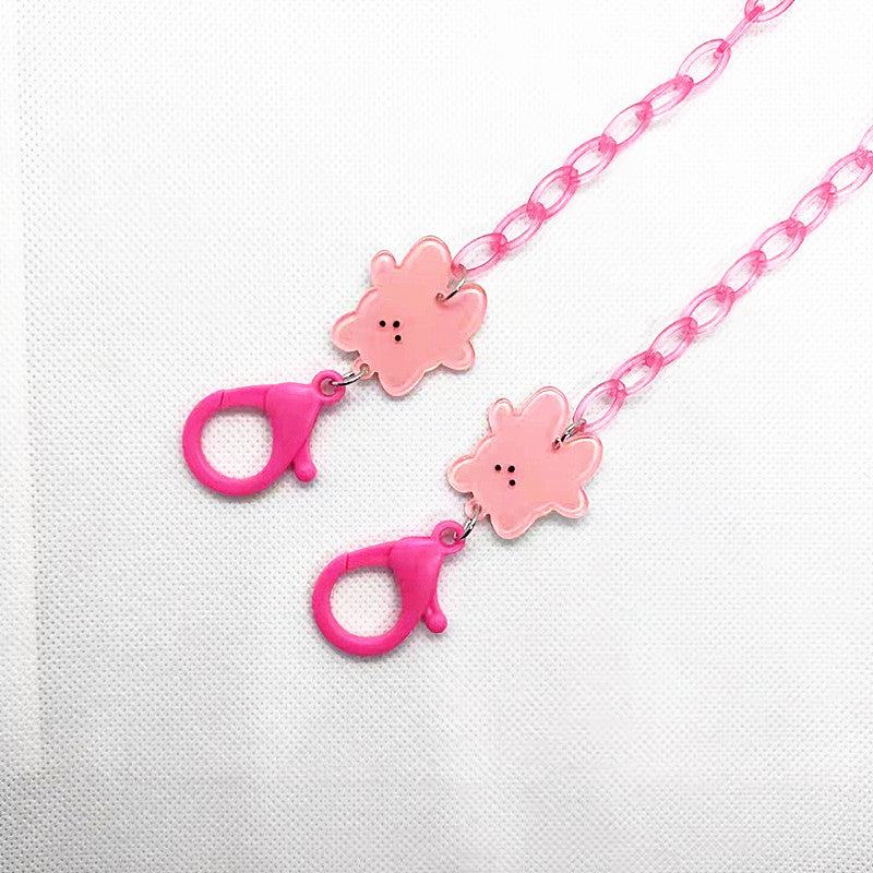 Verspielte Brillenhalterkette mit Blumenmotiv Karnz