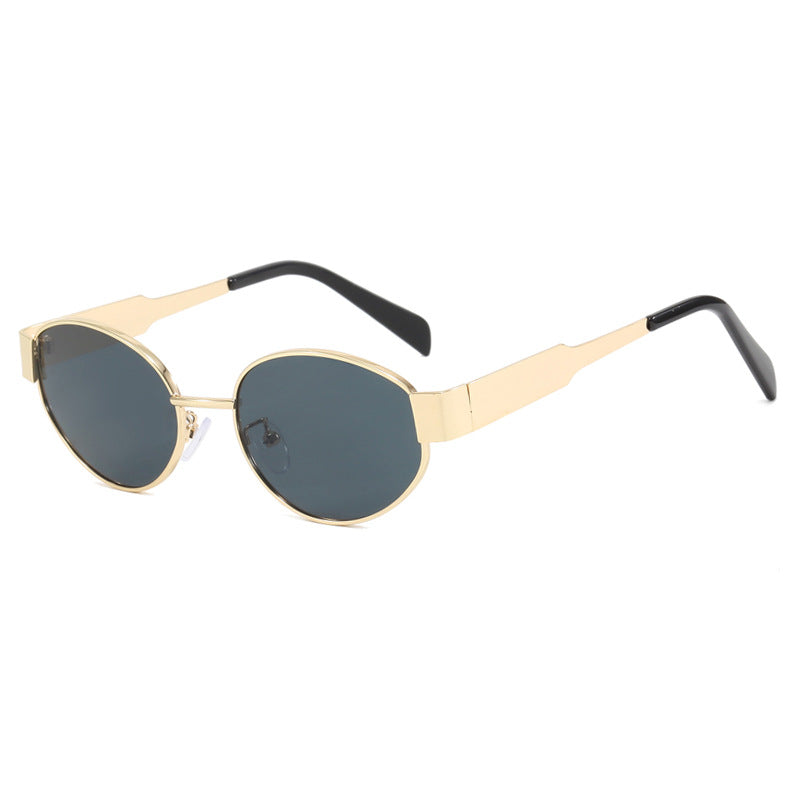 Damen modische Sonnenbrille mit innovativem Geometrie-Design Karnz