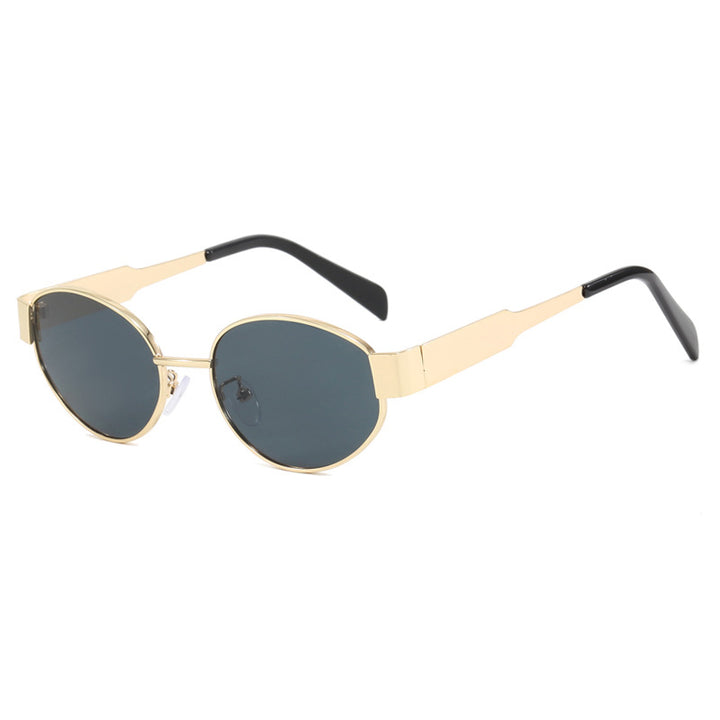 Damen modische Sonnenbrille mit innovativem Geometrie-Design Karnz