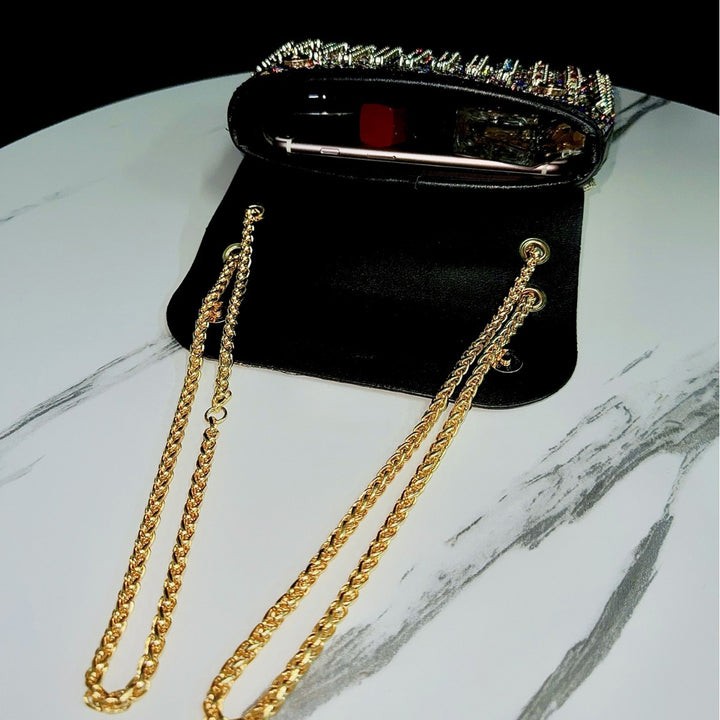 Dekorative Kristall Abend-Clutch