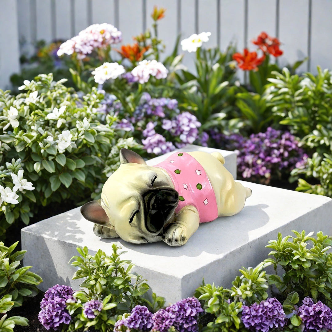 Dekorative Schlafende Bulldogge Figur Karnz