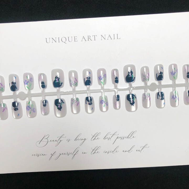 Kat-Themen Dekorative Druck-Nagelset