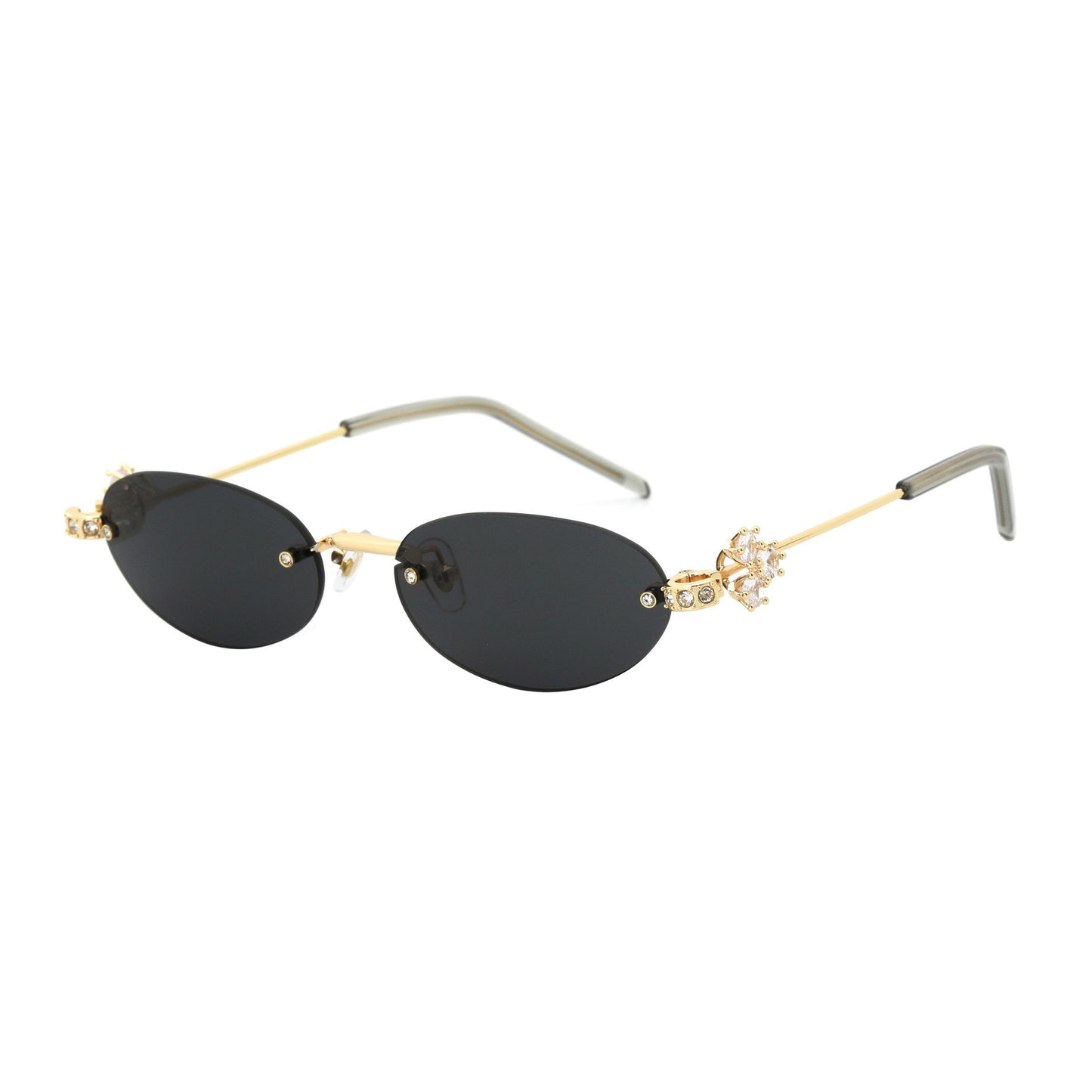 Damen Designer-Sonnenbrille mit luxuriösen Verzierungen Karnz