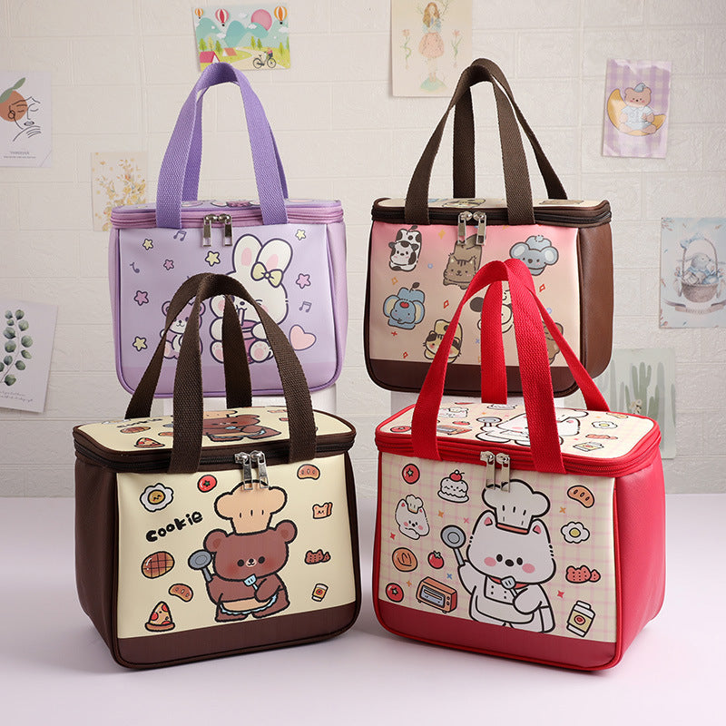 Isolierter Cartoon Lunch Tote Karnz