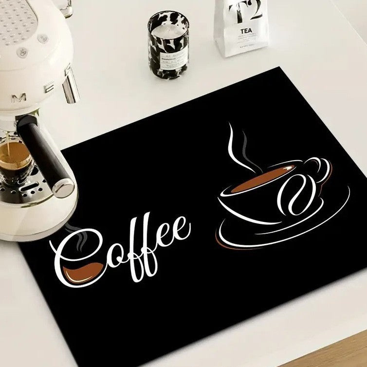 Kaffeethemen dekorative Küchenmatte