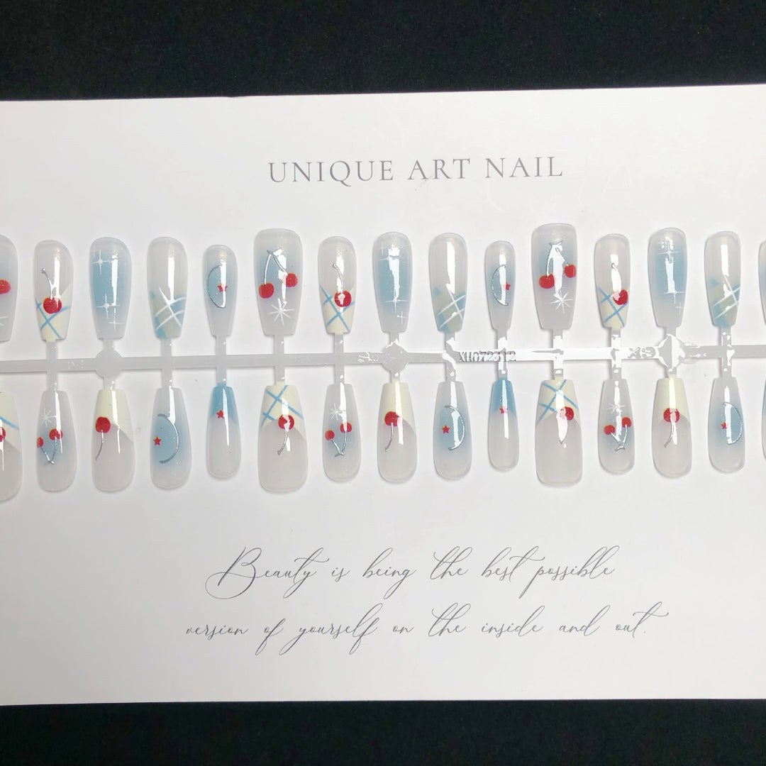 Künstlerisches Acryl Press-On Nagelset