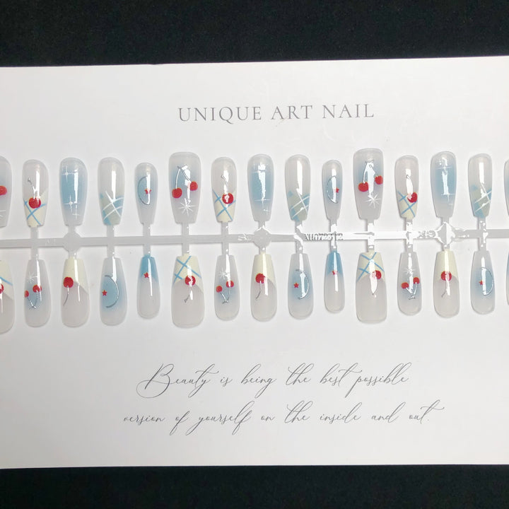Künstlerisches Acryl Press-On Nagelset