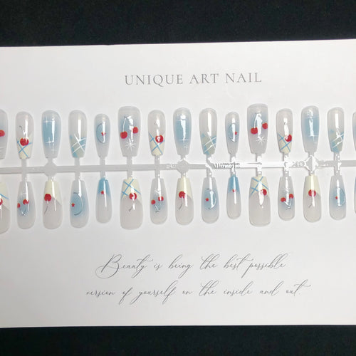 Künstlerisches Acryl Press-On Nagelset