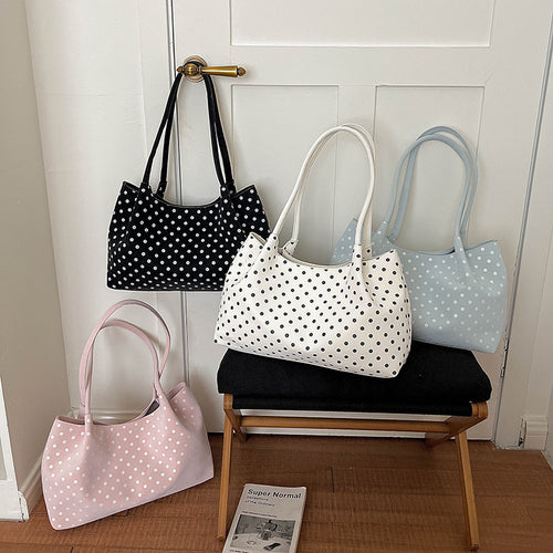 WoChic Polka Dot Schultertasche Karnz