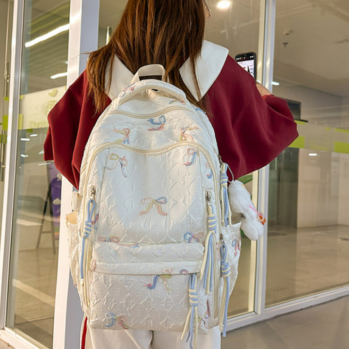 Gepolsterter Rucksack mit Schleifen-Detail Karnz