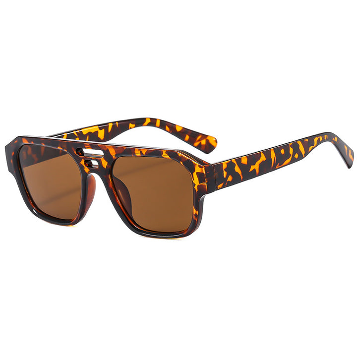 Damen Modische Sonnenbrille mit kantigem Design und UV-Schutz Karnz