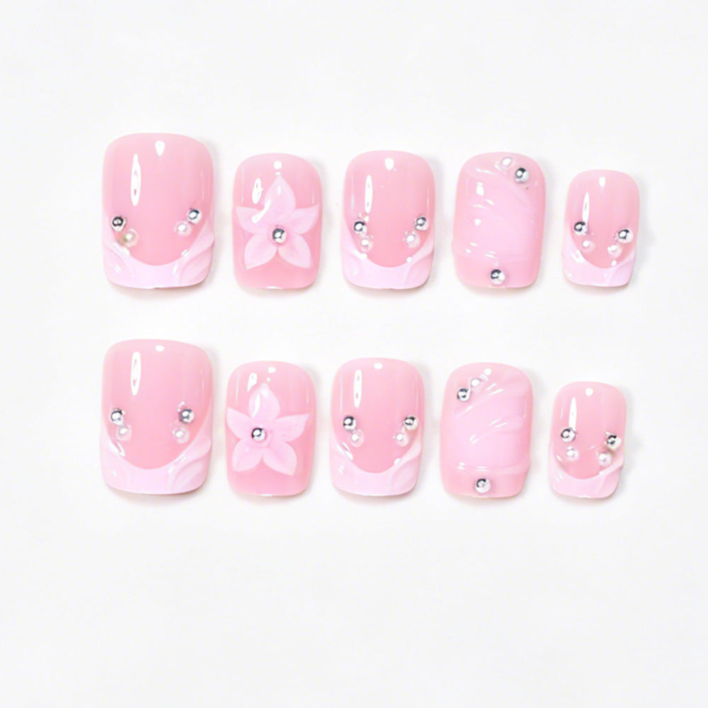 Dekoratives Florales Acryl-Nagelkunst Set Karnz