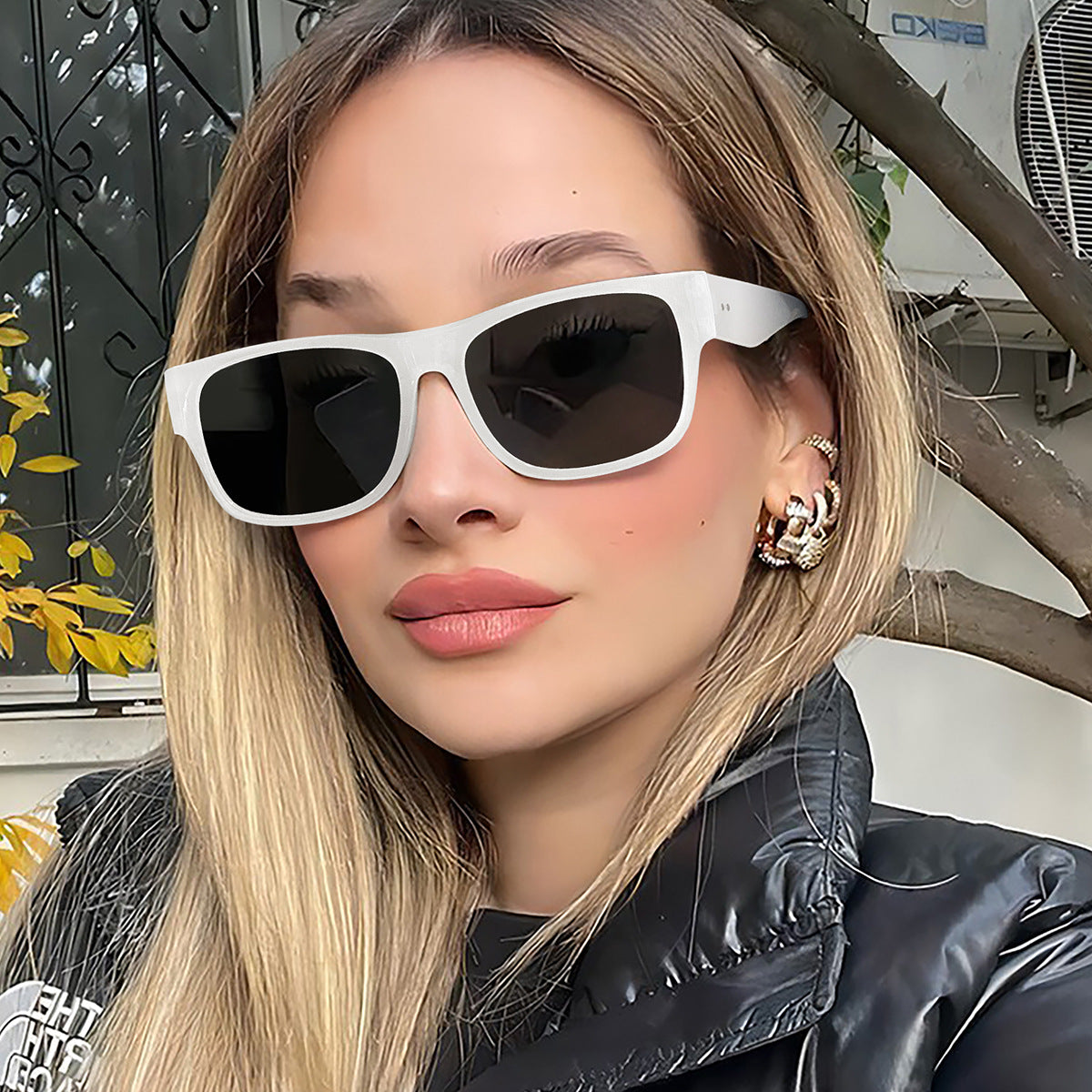 Damen modische Sonnenbrille mit stylishen polarisierenden Gläsern Karnz