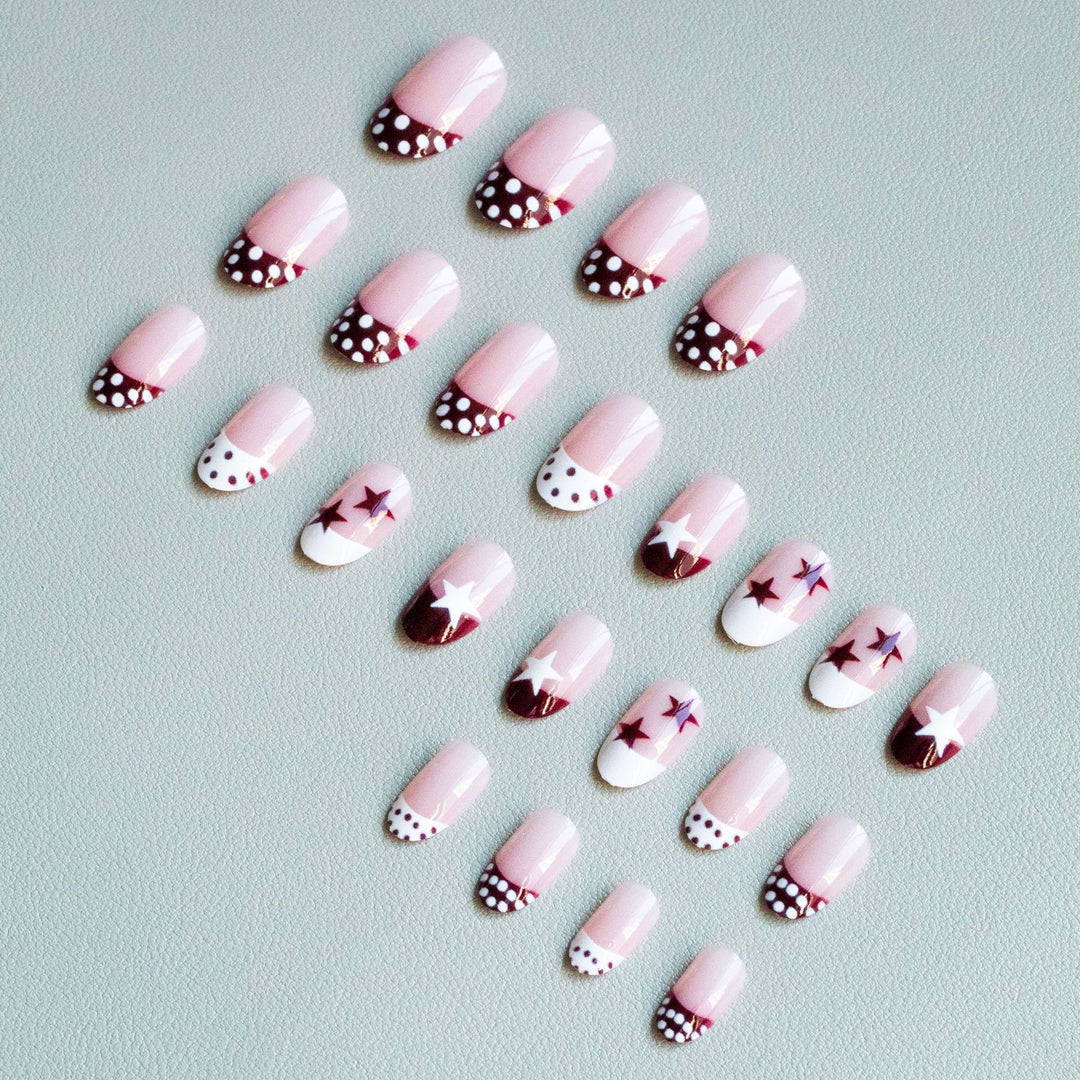 Künstlerisches Stern- und Punkt-Nagelkunst-Set