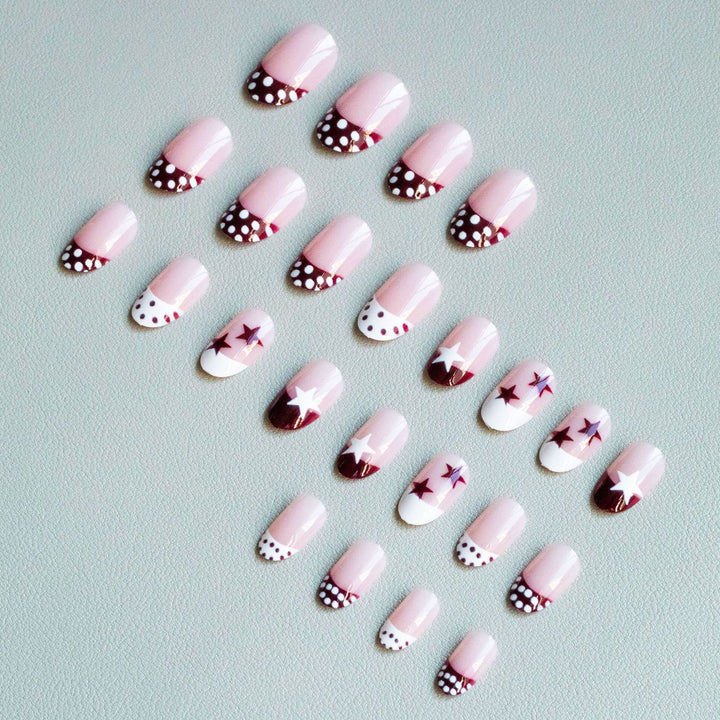 Künstlerisches Stern- und Punkt-Nagelkunst-Set