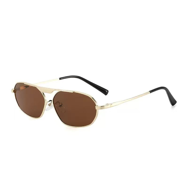 Damen modische Sonnenbrille im eleganten Polygon-Design Karnz