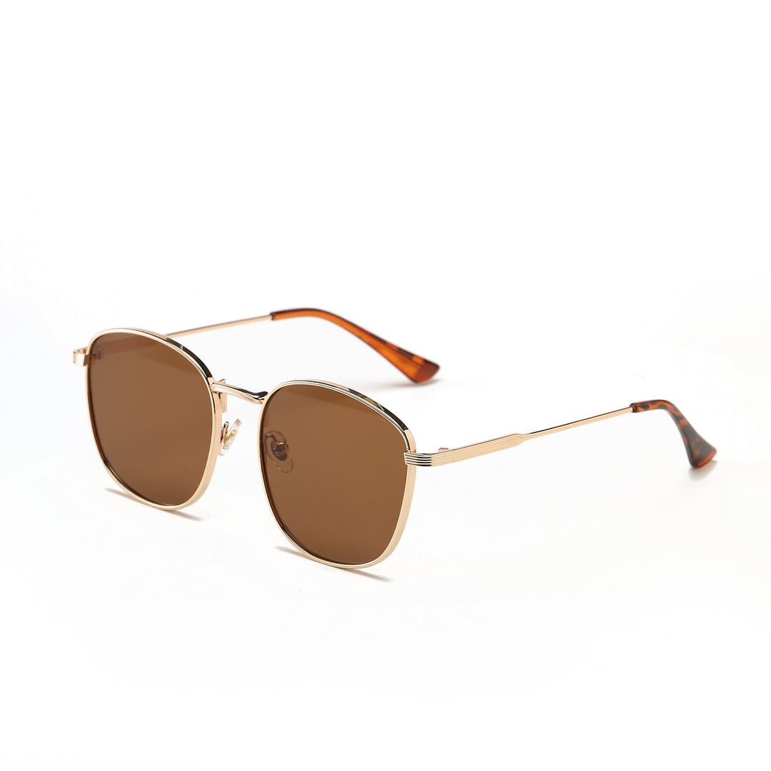 Damen modische Hexagon Sonnenbrille mit luxuriösem Metallrahmen Karnz