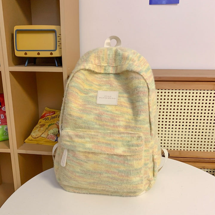 Plüschstoff Mini Rucksack