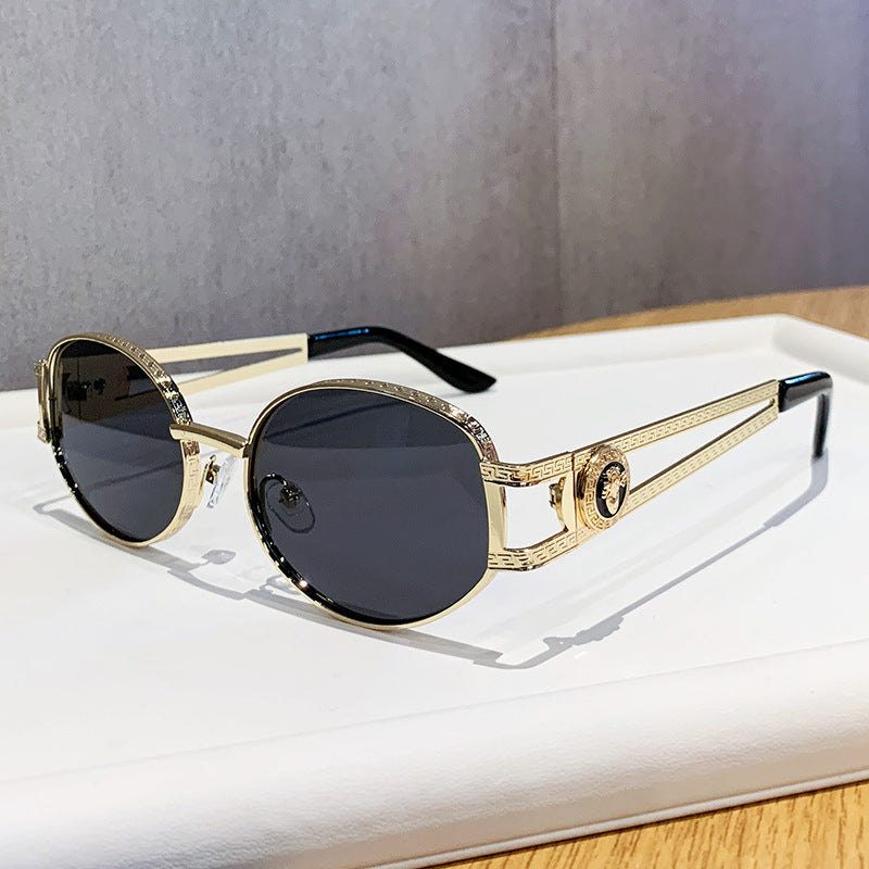 Damen elegante Sonnenbrille mit luxuriösem Rahmen und filigranem Design Karnz