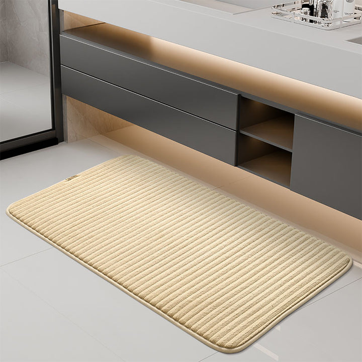 Absorbierender gerippter Badematte