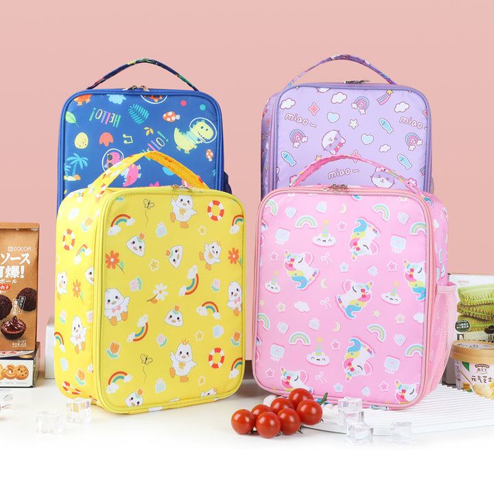 Niedliche Charakter isolierte Lunch Tasche