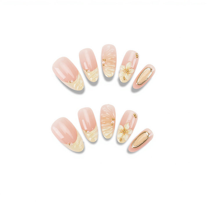 Elegante Blumen Press-On Nagel Set Karnz 1789389044