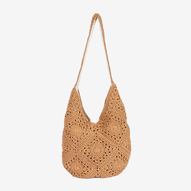 Damen Handgefertigte Makramee-Shopper-Tasche Karnz