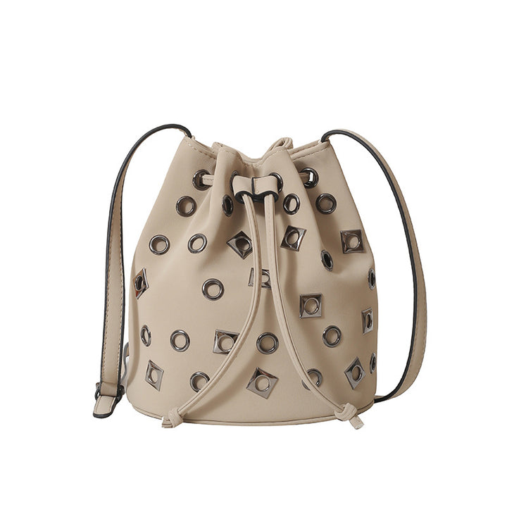 Stylische Zugband-Eimer-Tasche