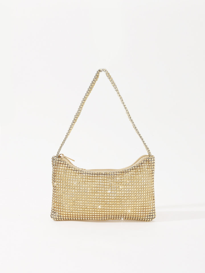 Elegante, mit Strass verzierte Handtasche