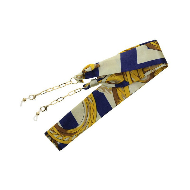 Florale Seidenbrille Kette Karnz