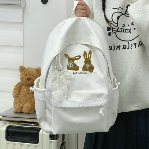 Cute Bunny-Themed Casual Backpack Karnz