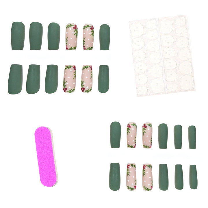Festive Holly Nail Art Verbesserungen Karnz